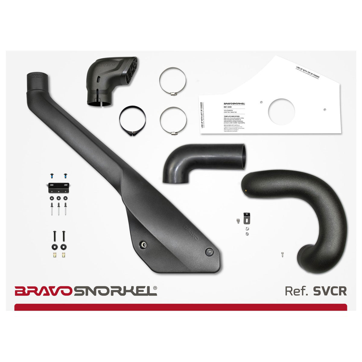 Kit Snorkel SVCR pour Volkswagen Crafter Phares Halogènes (2017 - On)